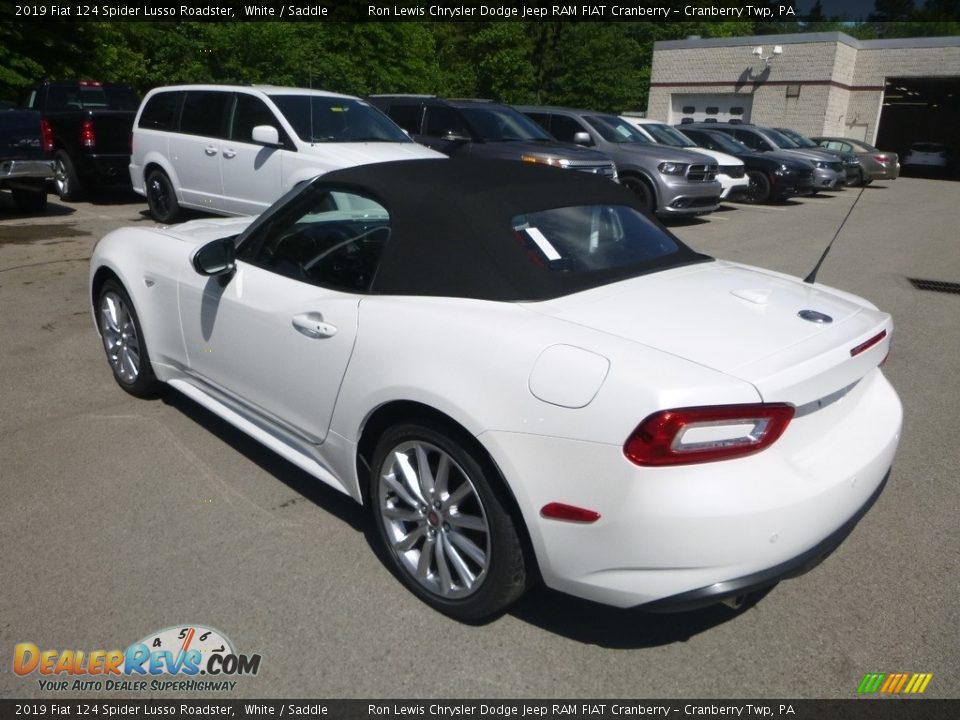 2019 Fiat 124 Spider Lusso Roadster White / Saddle Photo #3