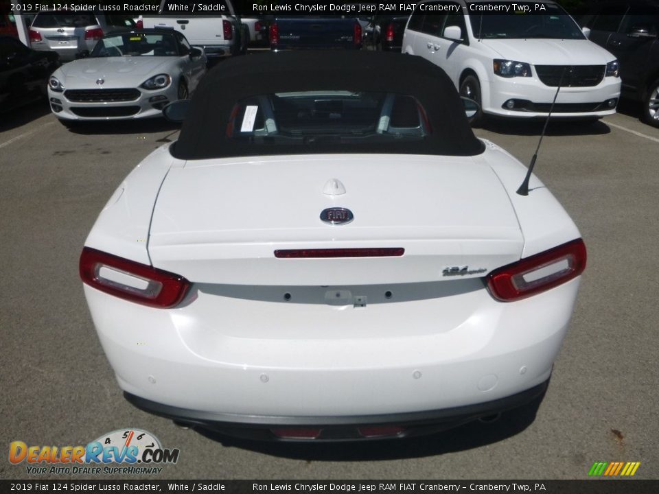 2019 Fiat 124 Spider Lusso Roadster White / Saddle Photo #4