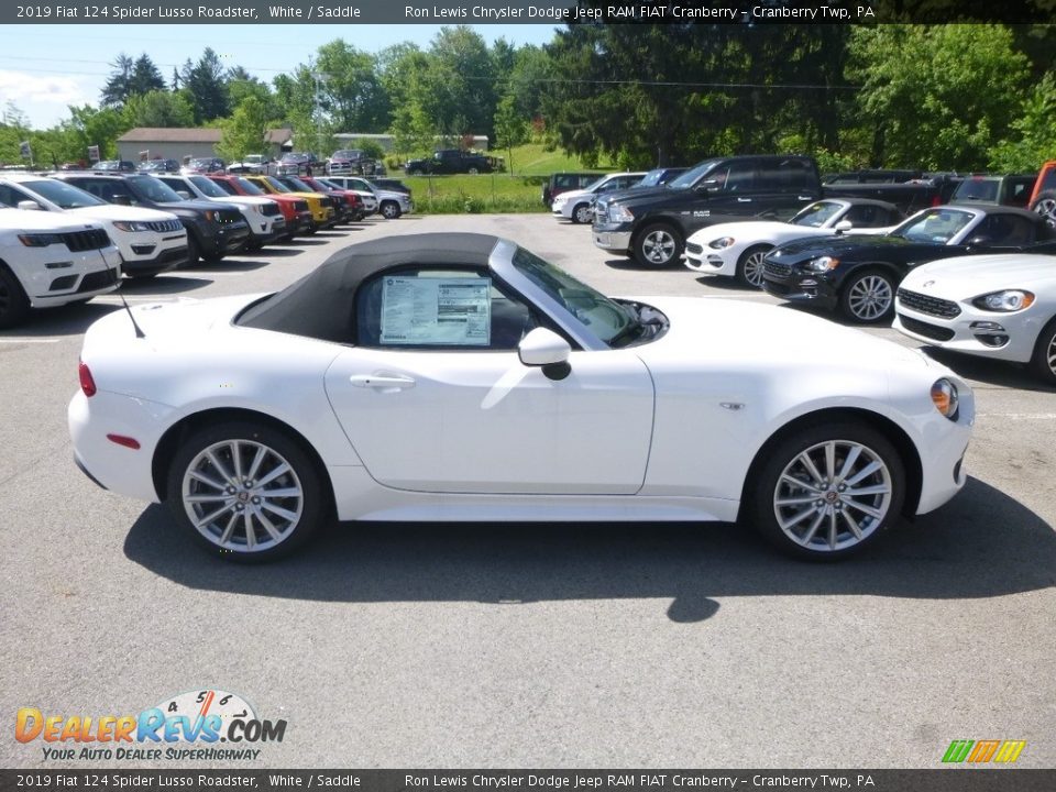 2019 Fiat 124 Spider Lusso Roadster White / Saddle Photo #6