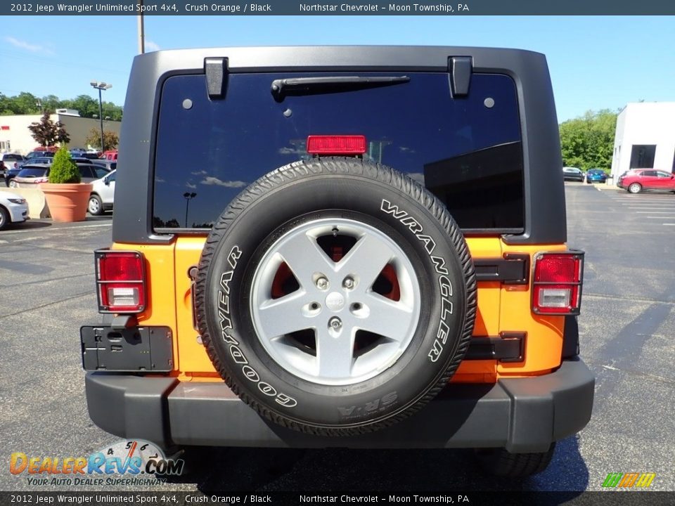 2012 Jeep Wrangler Unlimited Sport 4x4 Crush Orange / Black Photo #6