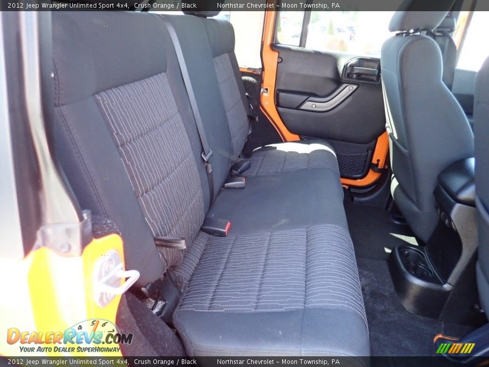 2012 Jeep Wrangler Unlimited Sport 4x4 Crush Orange / Black Photo #17