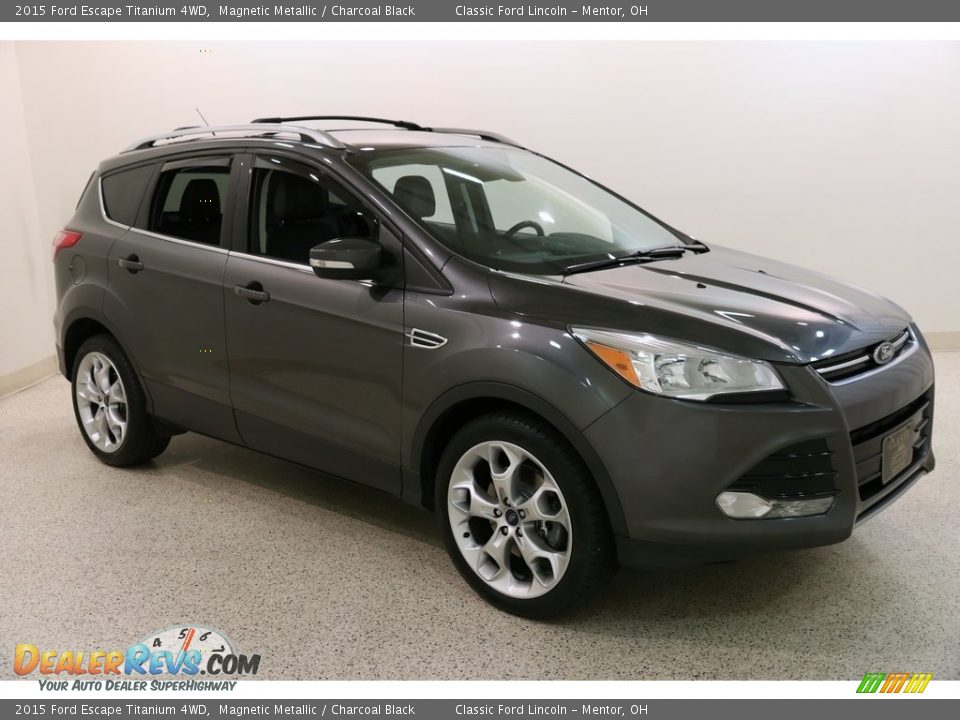 2015 Ford Escape Titanium 4WD Magnetic Metallic / Charcoal Black Photo #1