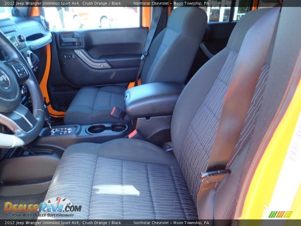 2012 Jeep Wrangler Unlimited Sport 4x4 Crush Orange / Black Photo #22