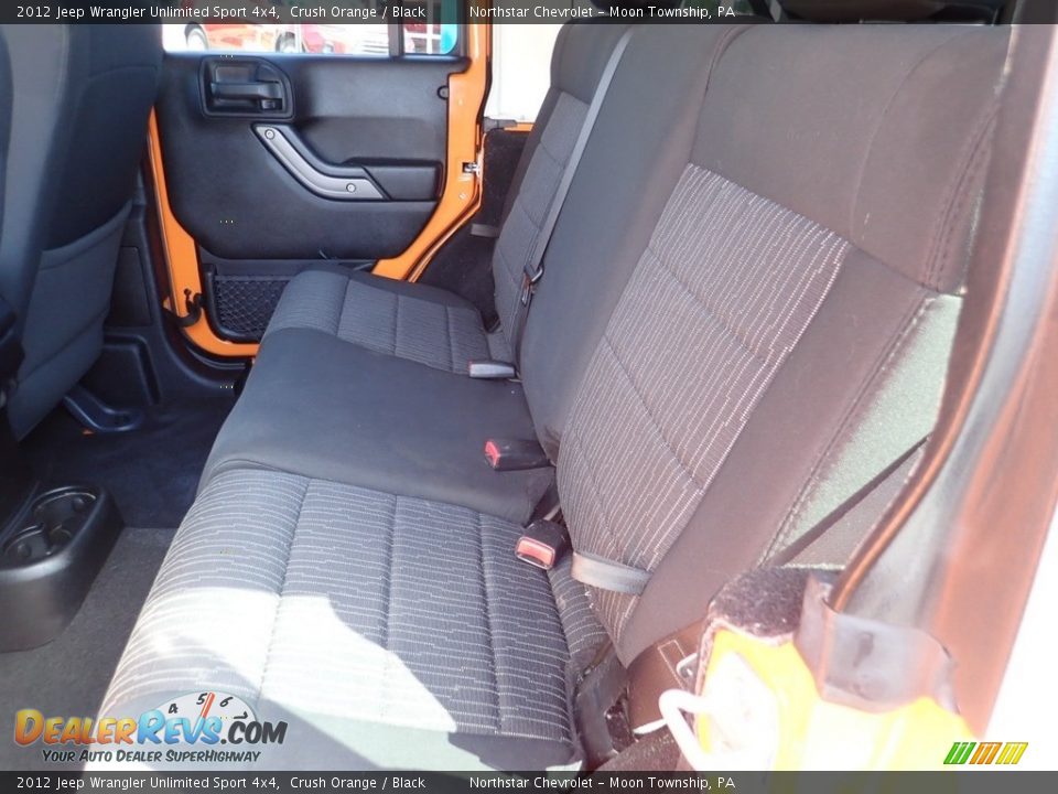 2012 Jeep Wrangler Unlimited Sport 4x4 Crush Orange / Black Photo #23