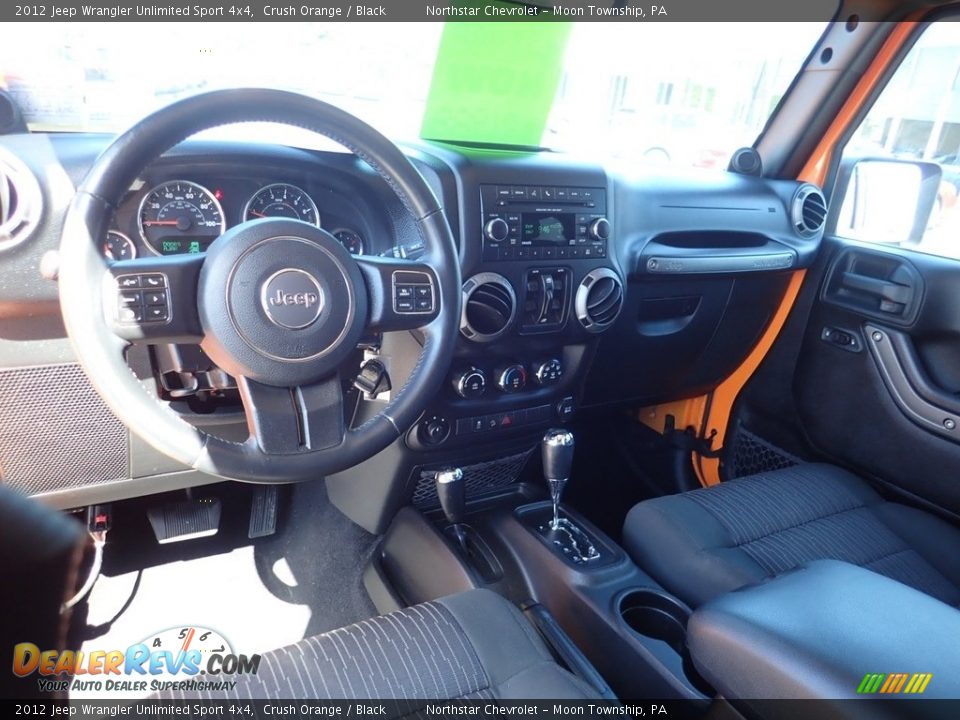 2012 Jeep Wrangler Unlimited Sport 4x4 Crush Orange / Black Photo #24