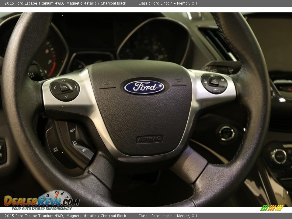 2015 Ford Escape Titanium 4WD Magnetic Metallic / Charcoal Black Photo #7