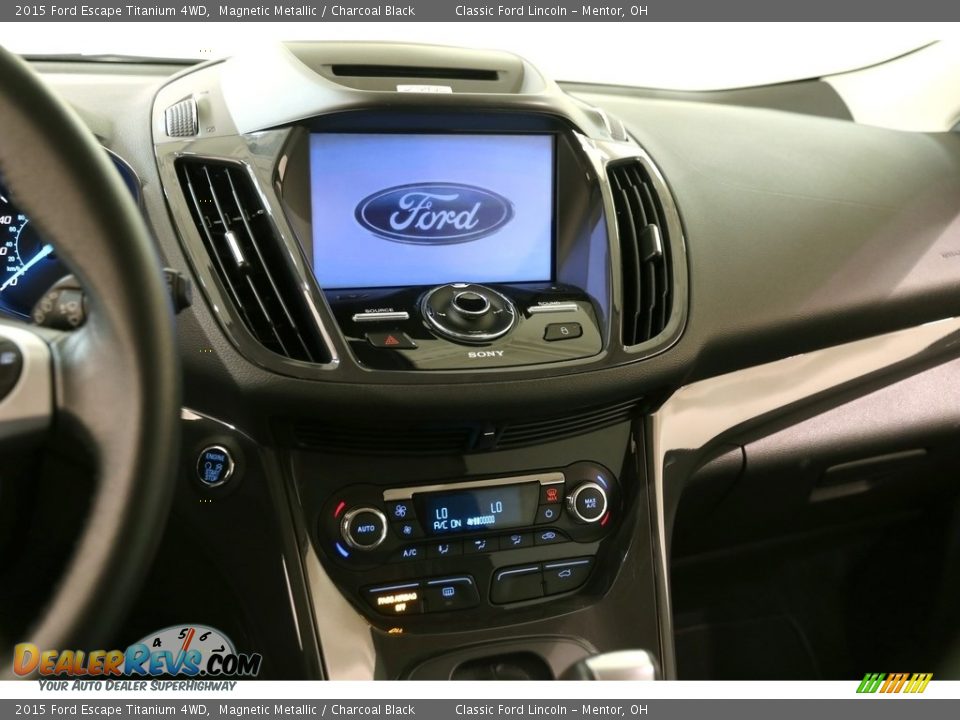 2015 Ford Escape Titanium 4WD Magnetic Metallic / Charcoal Black Photo #9