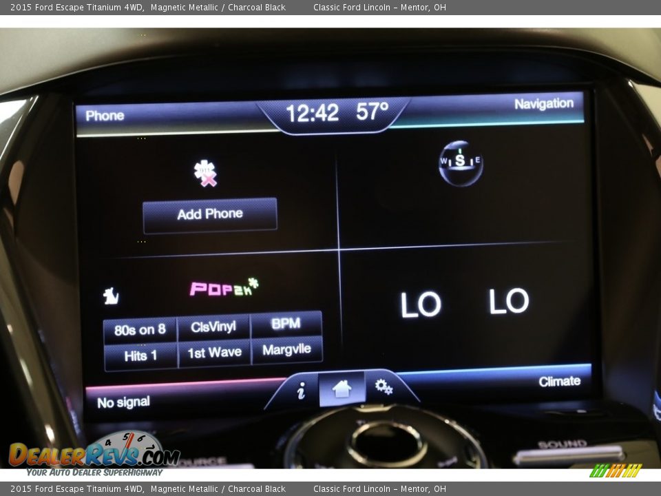 2015 Ford Escape Titanium 4WD Magnetic Metallic / Charcoal Black Photo #10