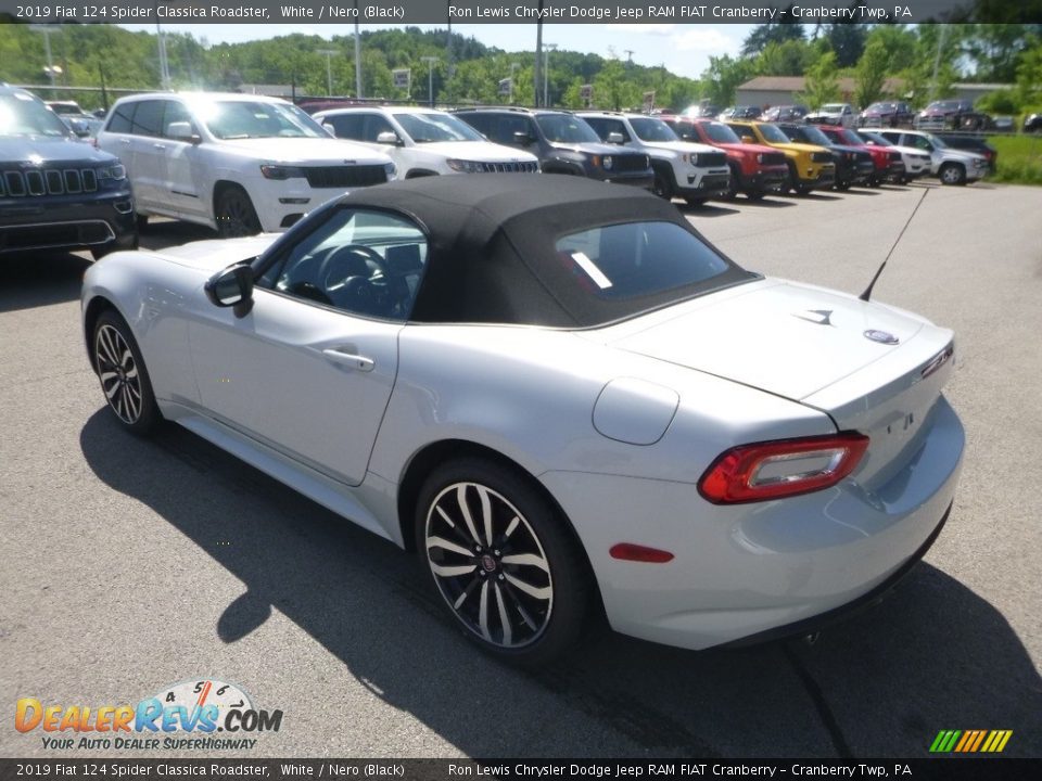 2019 Fiat 124 Spider Classica Roadster White / Nero (Black) Photo #3