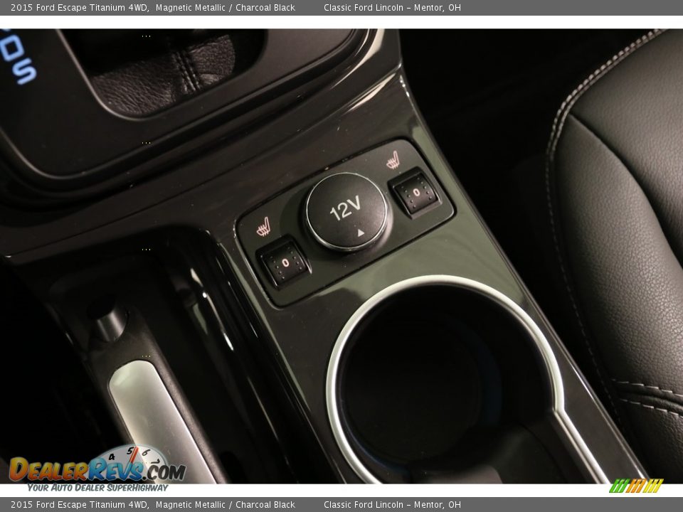 2015 Ford Escape Titanium 4WD Magnetic Metallic / Charcoal Black Photo #16