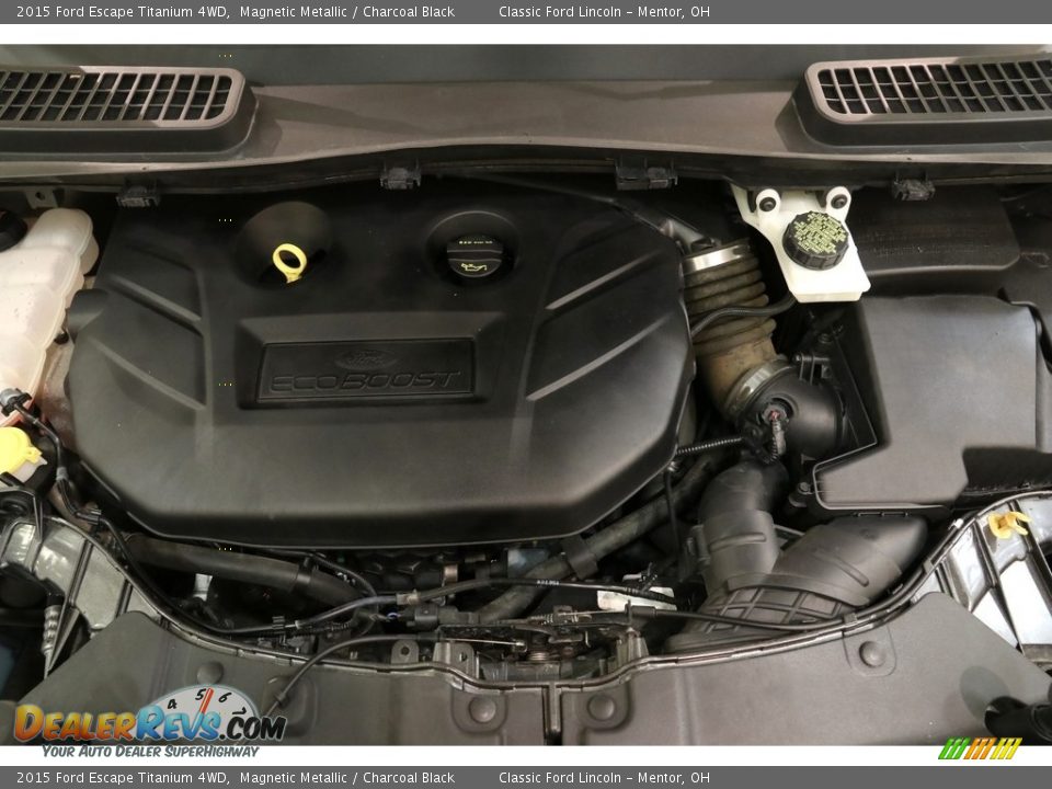 2015 Ford Escape Titanium 4WD Magnetic Metallic / Charcoal Black Photo #21