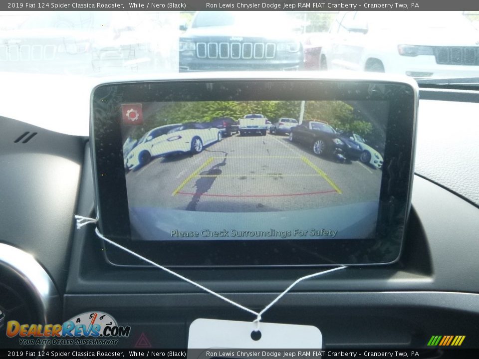 2019 Fiat 124 Spider Classica Roadster White / Nero (Black) Photo #16