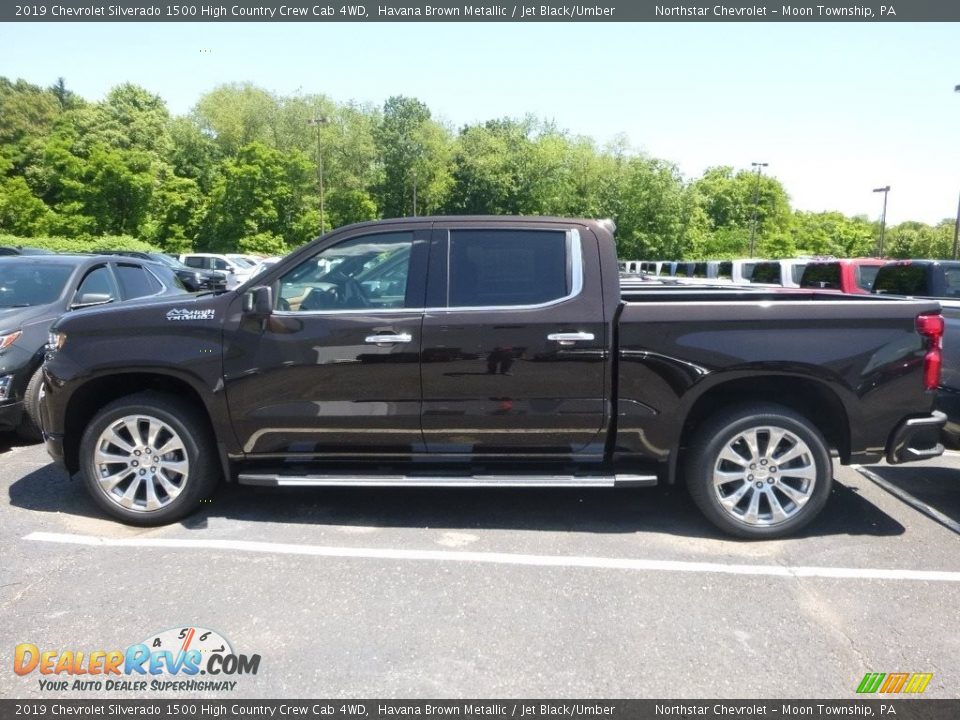 2019 Chevrolet Silverado 1500 High Country Crew Cab 4WD Havana Brown Metallic / Jet Black/Umber Photo #4