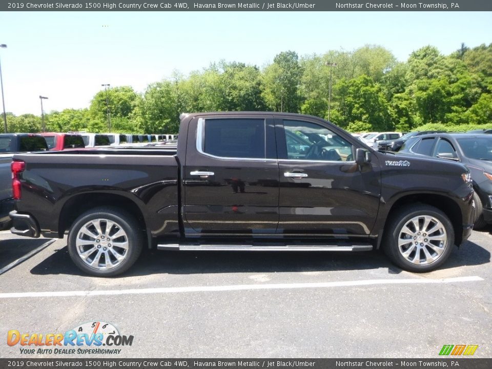 2019 Chevrolet Silverado 1500 High Country Crew Cab 4WD Havana Brown Metallic / Jet Black/Umber Photo #5