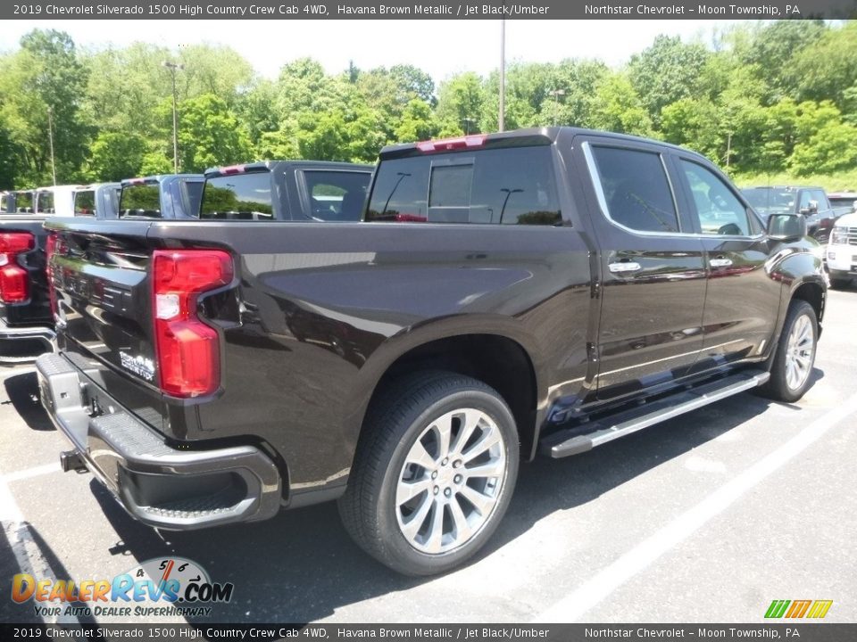 2019 Chevrolet Silverado 1500 High Country Crew Cab 4WD Havana Brown Metallic / Jet Black/Umber Photo #6