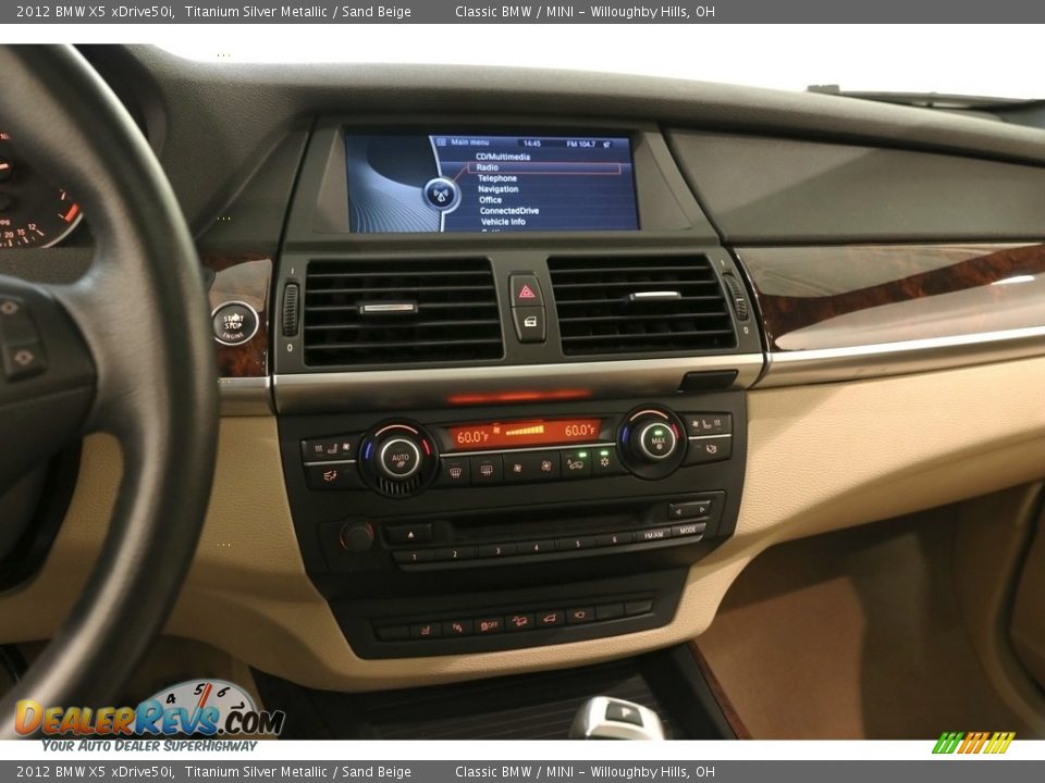 2012 BMW X5 xDrive50i Titanium Silver Metallic / Sand Beige Photo #9