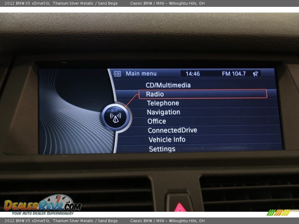 2012 BMW X5 xDrive50i Titanium Silver Metallic / Sand Beige Photo #10