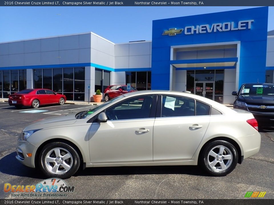 2016 Chevrolet Cruze Limited LT Champagne Silver Metallic / Jet Black Photo #3