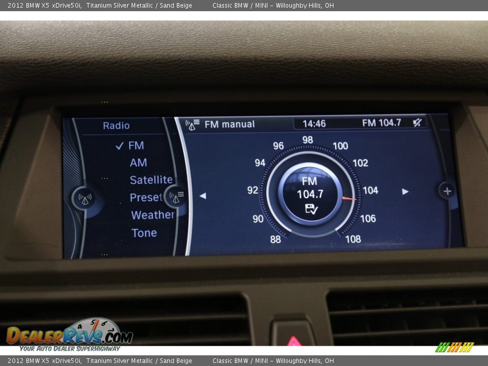 2012 BMW X5 xDrive50i Titanium Silver Metallic / Sand Beige Photo #11
