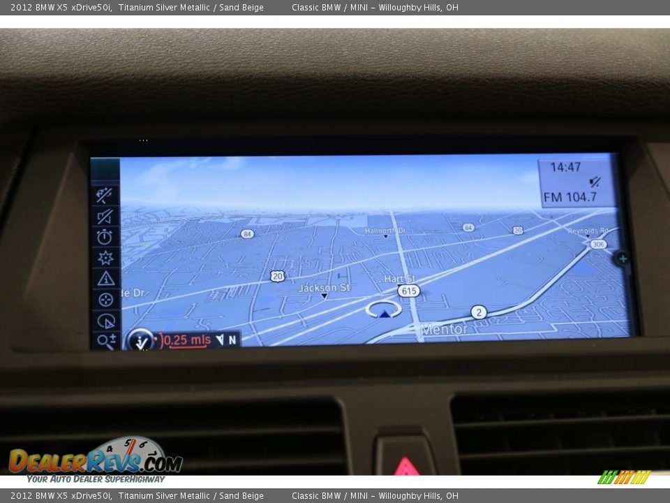 2012 BMW X5 xDrive50i Titanium Silver Metallic / Sand Beige Photo #13