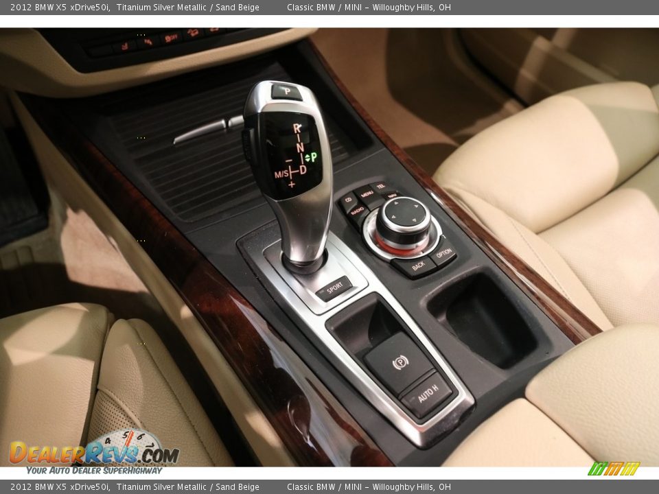 2012 BMW X5 xDrive50i Titanium Silver Metallic / Sand Beige Photo #14