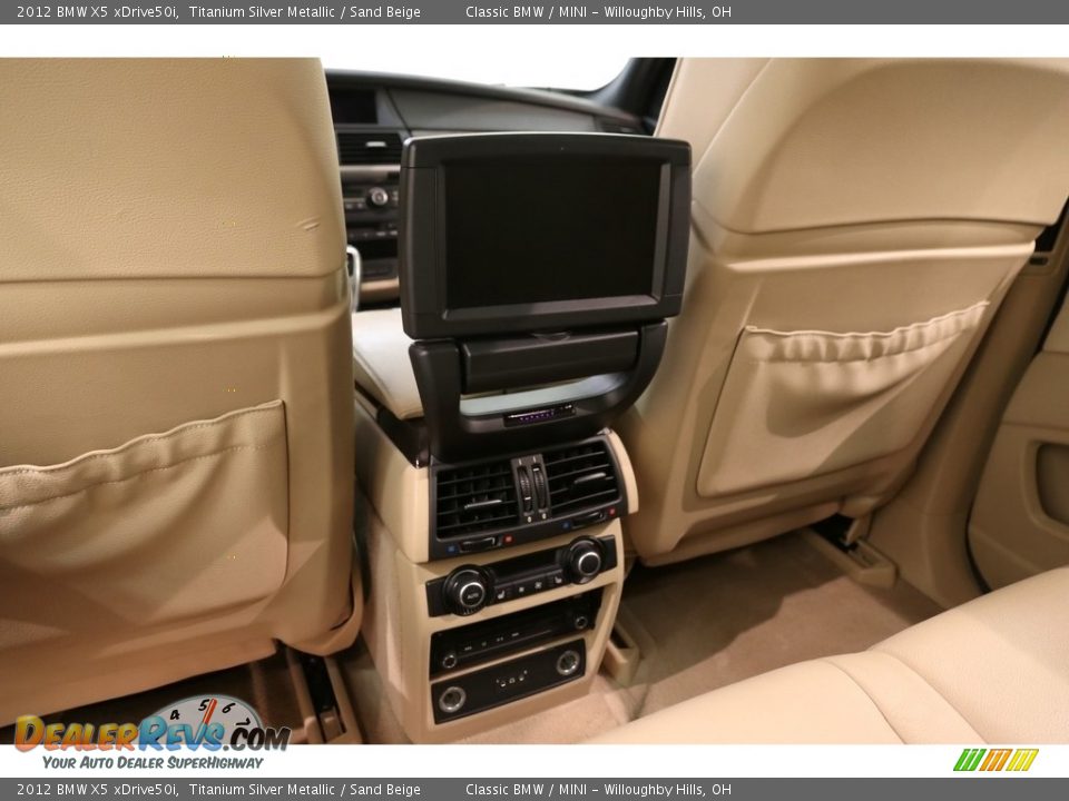 2012 BMW X5 xDrive50i Titanium Silver Metallic / Sand Beige Photo #21