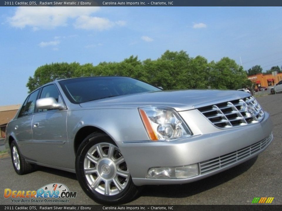 2011 Cadillac DTS Radiant Silver Metallic / Ebony Photo #2