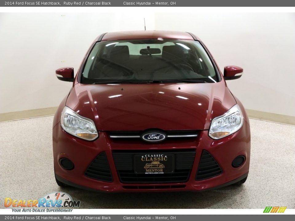 2014 Ford Focus SE Hatchback Ruby Red / Charcoal Black Photo #2