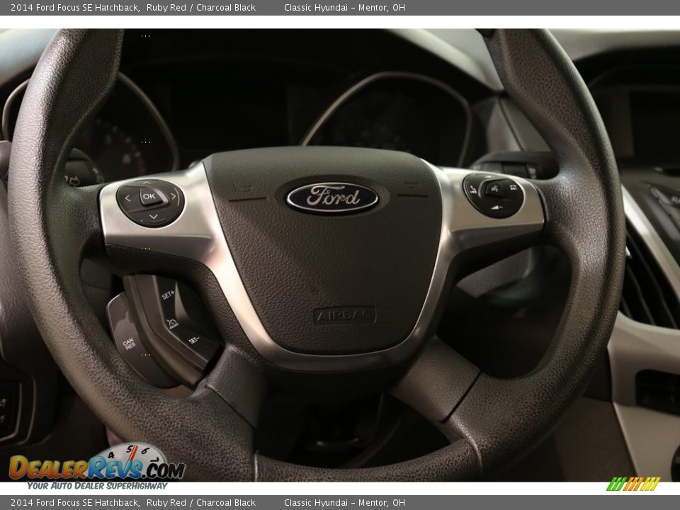 2014 Ford Focus SE Hatchback Ruby Red / Charcoal Black Photo #7