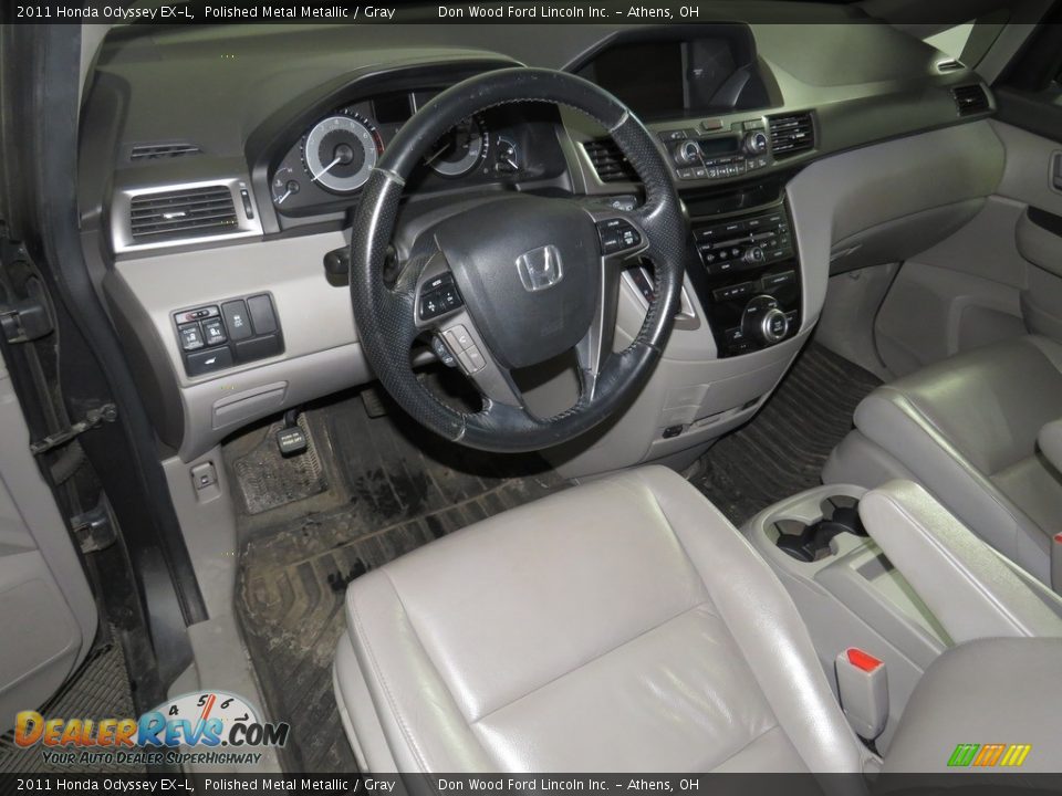 2011 Honda Odyssey EX-L Polished Metal Metallic / Gray Photo #24