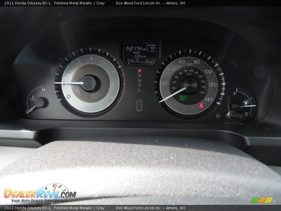 2011 Honda Odyssey EX-L Polished Metal Metallic / Gray Photo #33