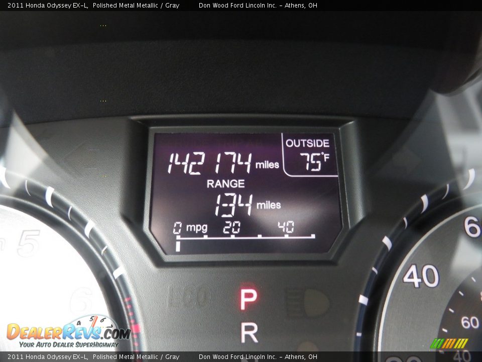 2011 Honda Odyssey EX-L Polished Metal Metallic / Gray Photo #34