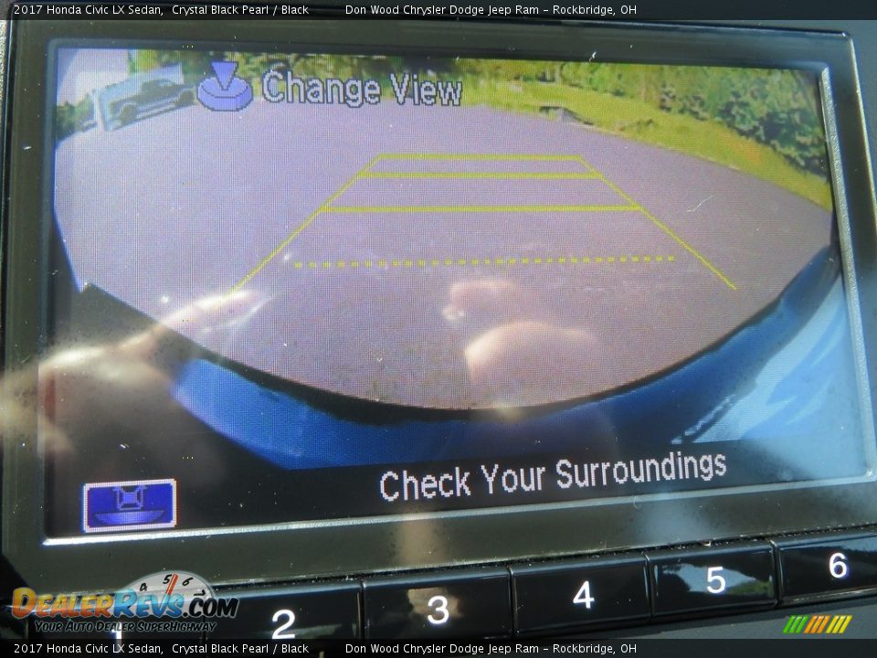 2017 Honda Civic LX Sedan Crystal Black Pearl / Black Photo #2