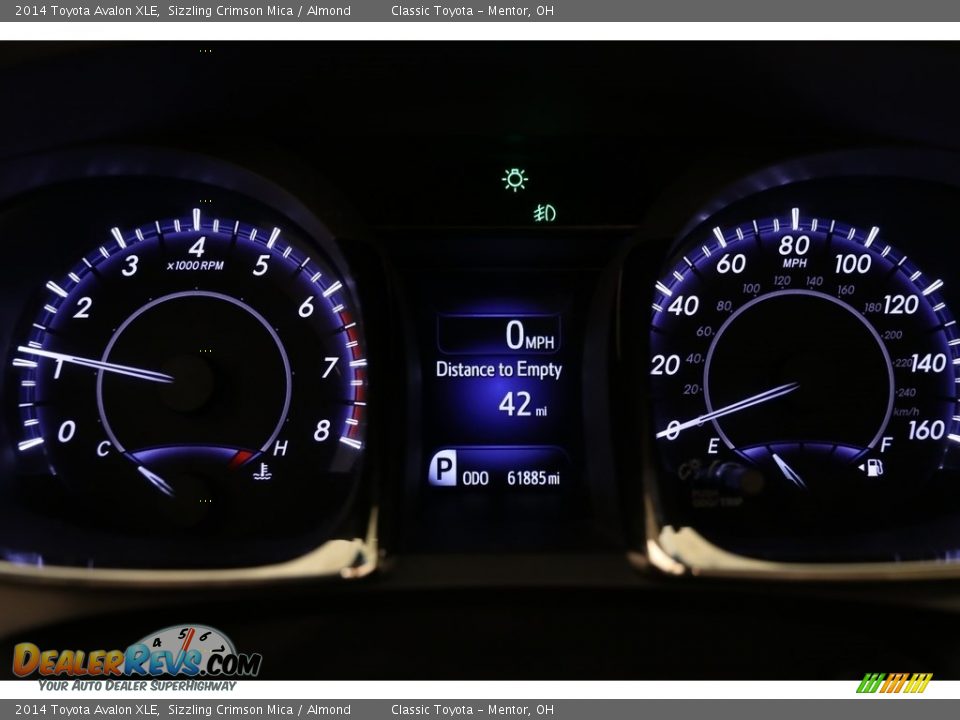 2014 Toyota Avalon XLE Sizzling Crimson Mica / Almond Photo #7