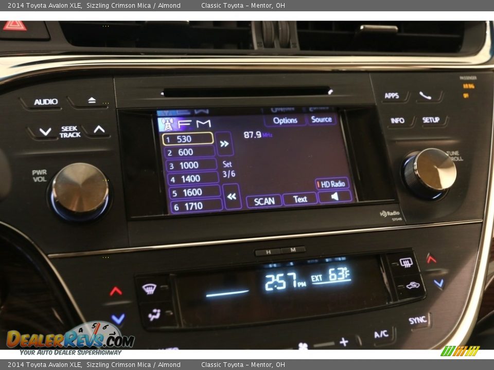 2014 Toyota Avalon XLE Sizzling Crimson Mica / Almond Photo #8