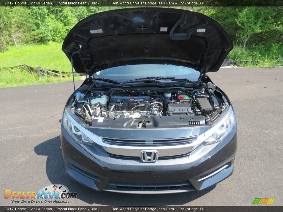 2017 Honda Civic LX Sedan Crystal Black Pearl / Black Photo #6