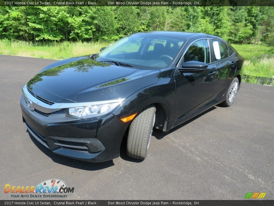 2017 Honda Civic LX Sedan Crystal Black Pearl / Black Photo #8