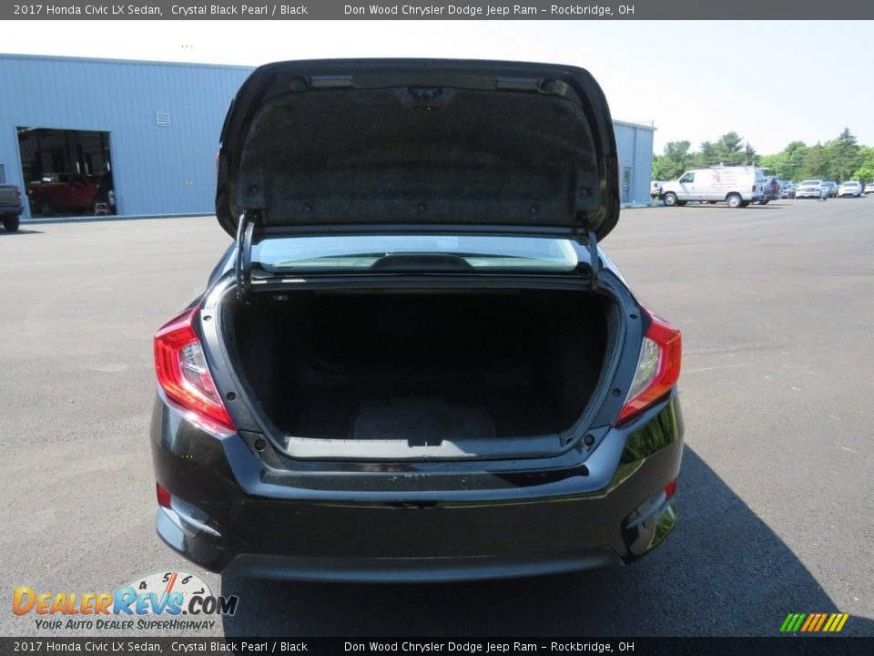 2017 Honda Civic LX Sedan Crystal Black Pearl / Black Photo #13