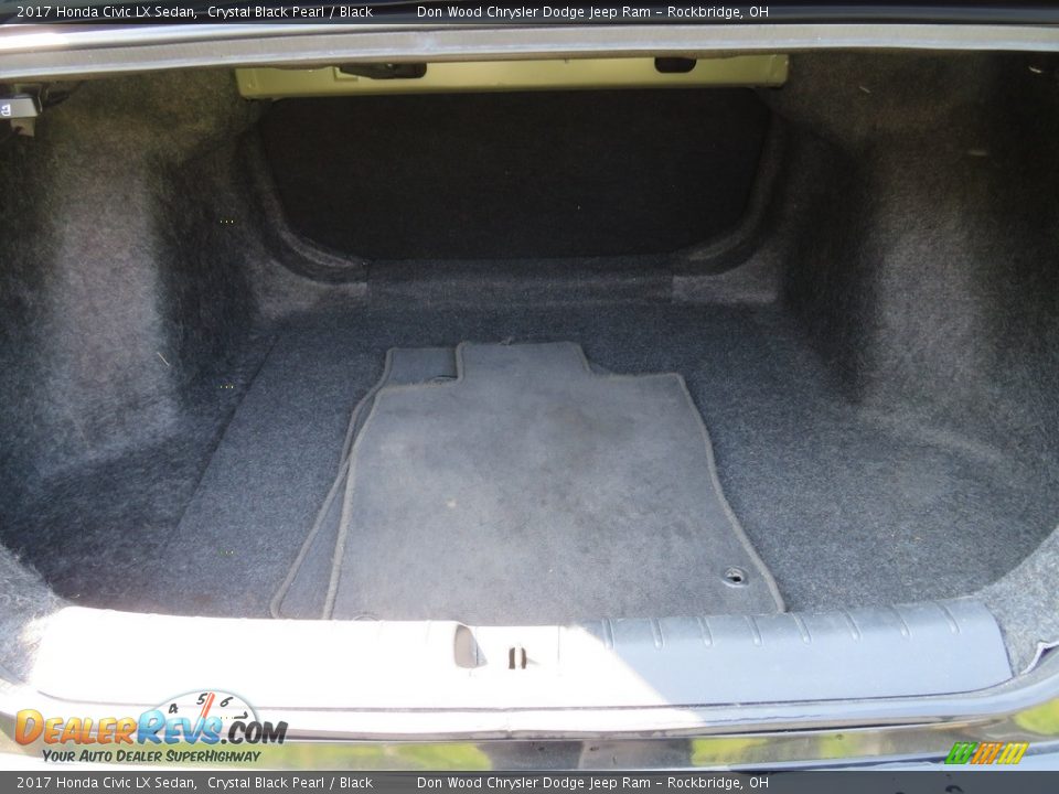 2017 Honda Civic LX Sedan Crystal Black Pearl / Black Photo #14