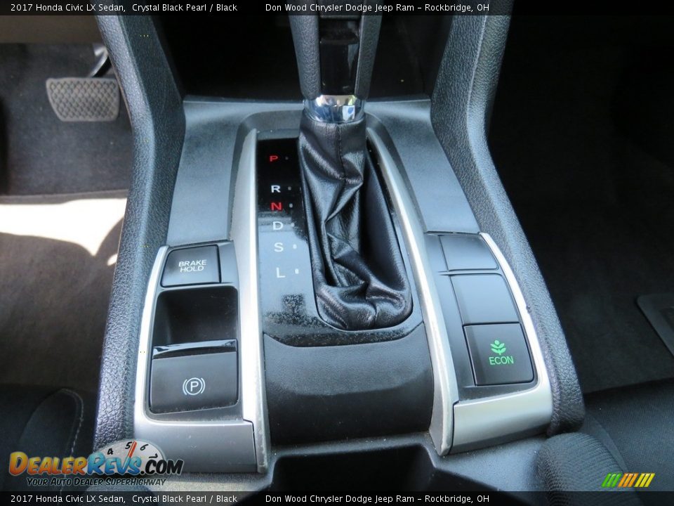 2017 Honda Civic LX Sedan Crystal Black Pearl / Black Photo #22