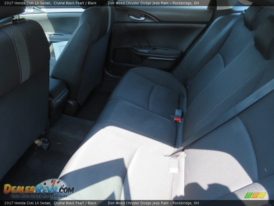 2017 Honda Civic LX Sedan Crystal Black Pearl / Black Photo #32