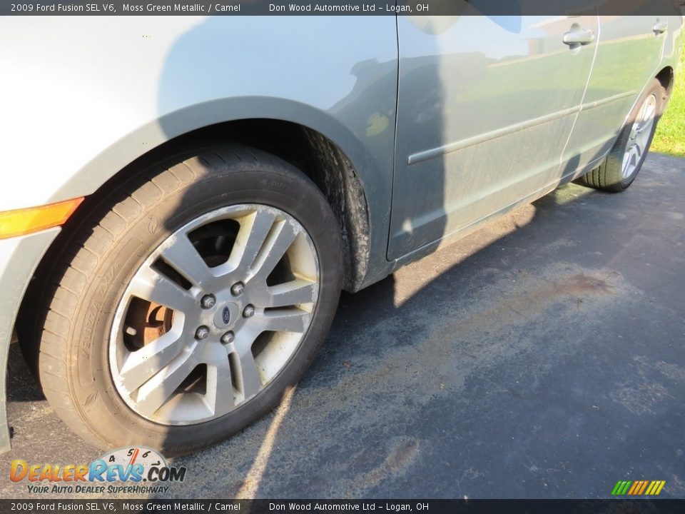 2009 Ford Fusion SEL V6 Moss Green Metallic / Camel Photo #9