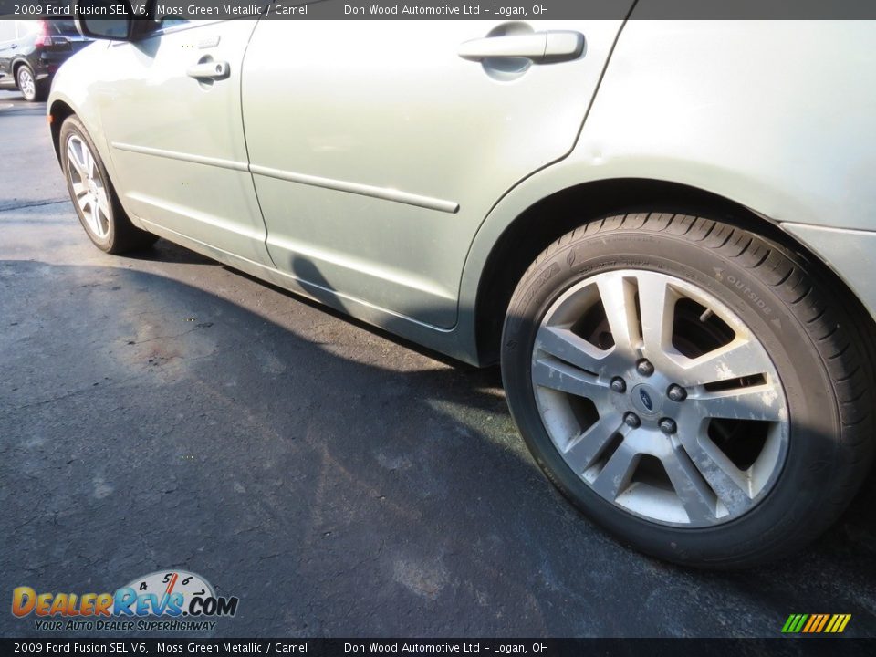 2009 Ford Fusion SEL V6 Moss Green Metallic / Camel Photo #10