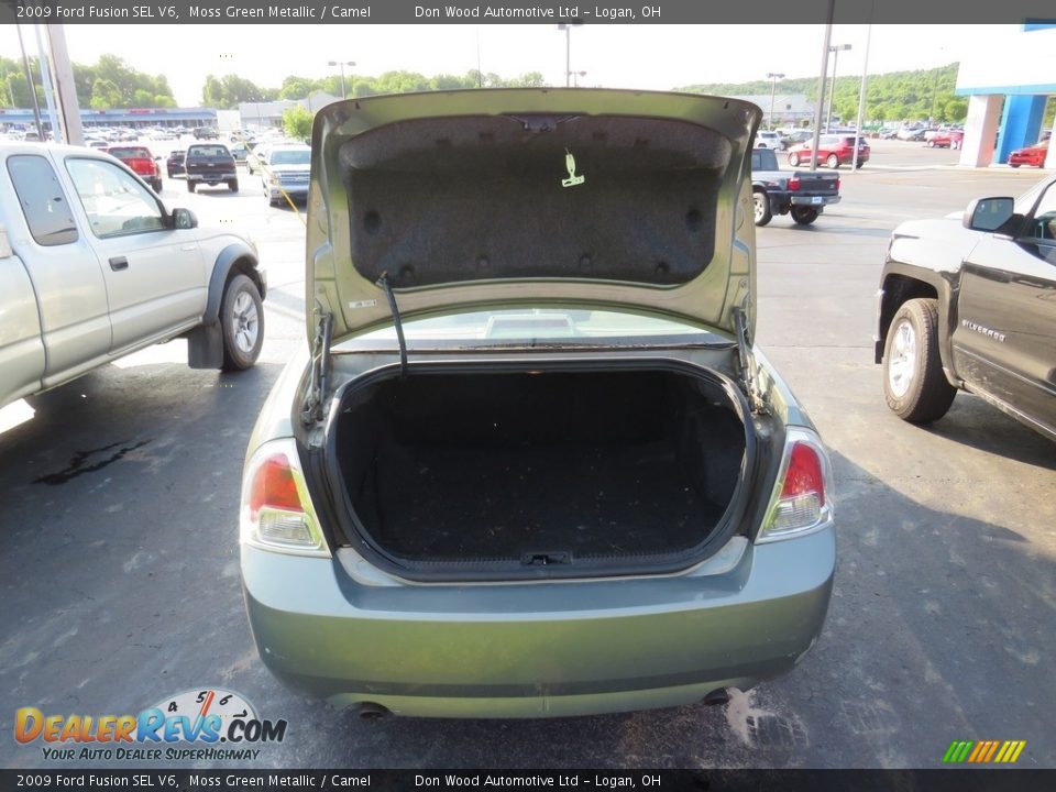 2009 Ford Fusion SEL V6 Moss Green Metallic / Camel Photo #14