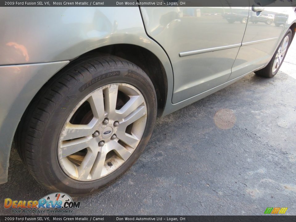 2009 Ford Fusion SEL V6 Moss Green Metallic / Camel Photo #15