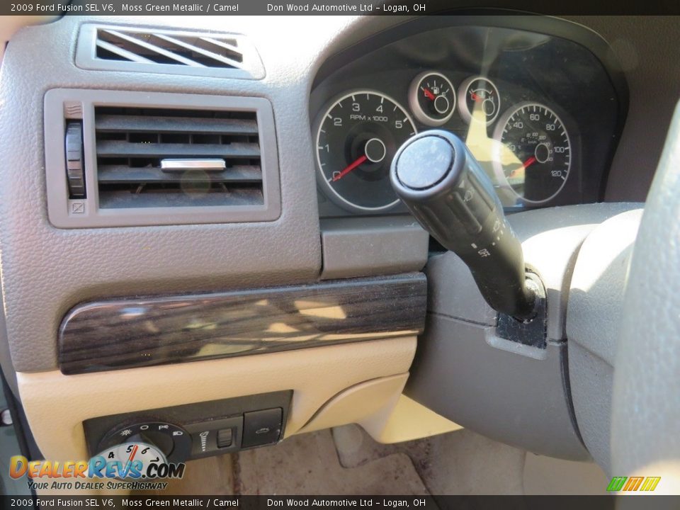 2009 Ford Fusion SEL V6 Moss Green Metallic / Camel Photo #18