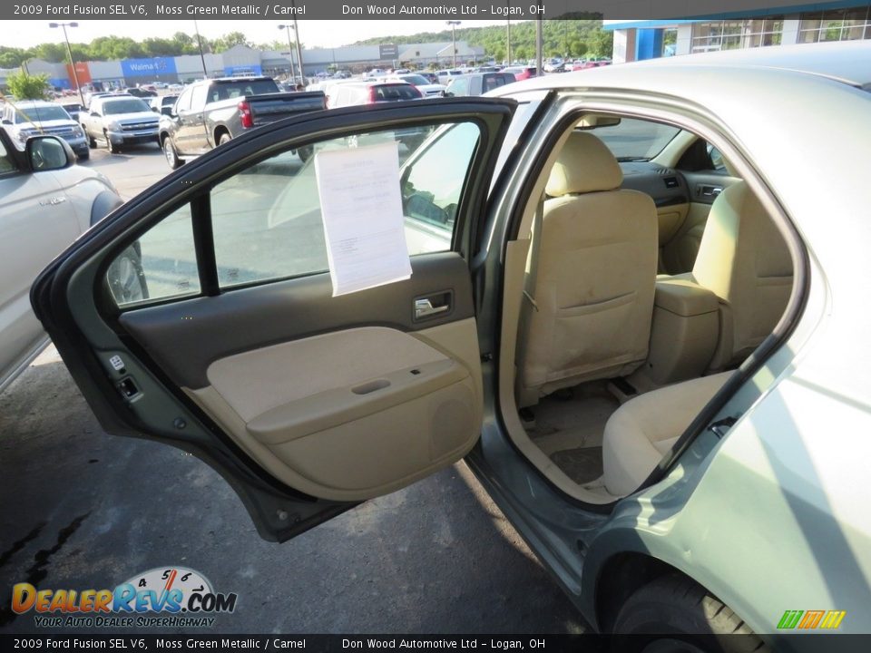 2009 Ford Fusion SEL V6 Moss Green Metallic / Camel Photo #22