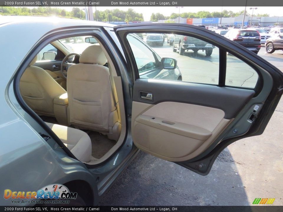 2009 Ford Fusion SEL V6 Moss Green Metallic / Camel Photo #25