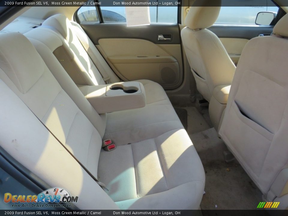 2009 Ford Fusion SEL V6 Moss Green Metallic / Camel Photo #26