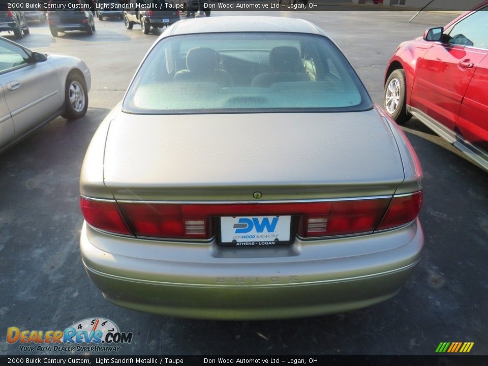 2000 Buick Century Custom Light Sandrift Metallic / Taupe Photo #12